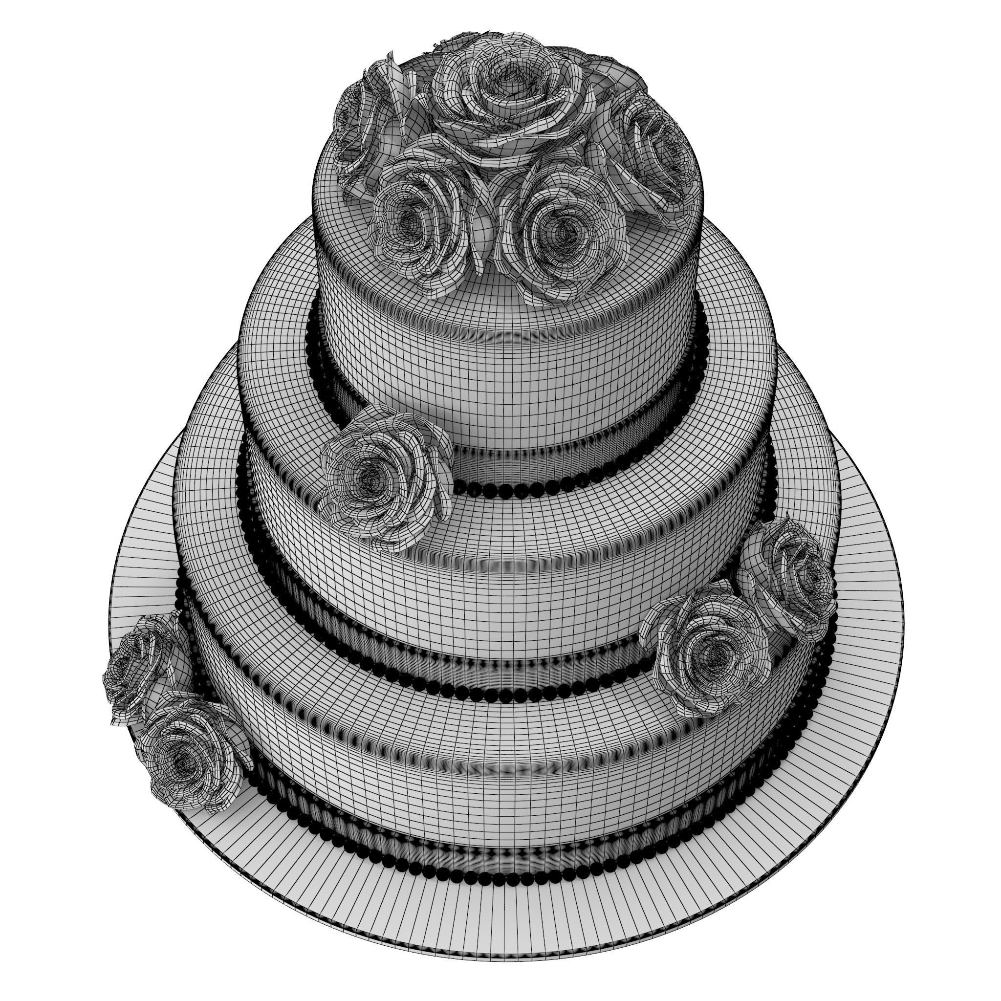 Wedding Cake  3D model_4