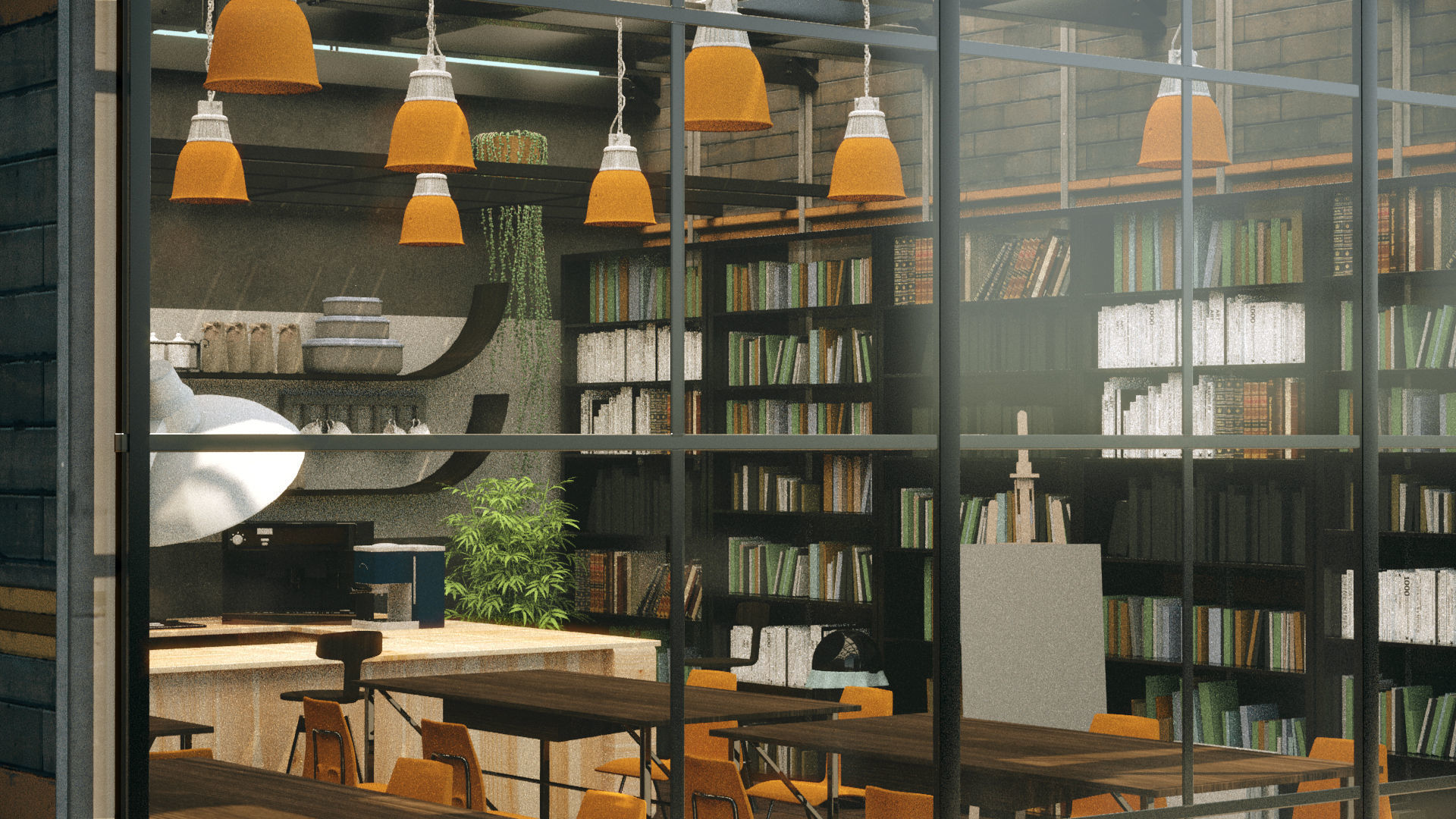 Cool Coffee Shop 3D model_8