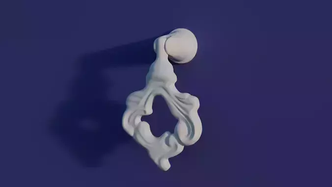 Drop ring drawer pull