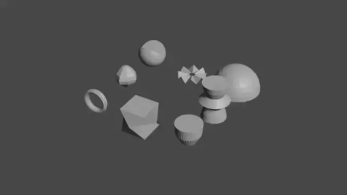 A bunch of random shapes Free 3D model