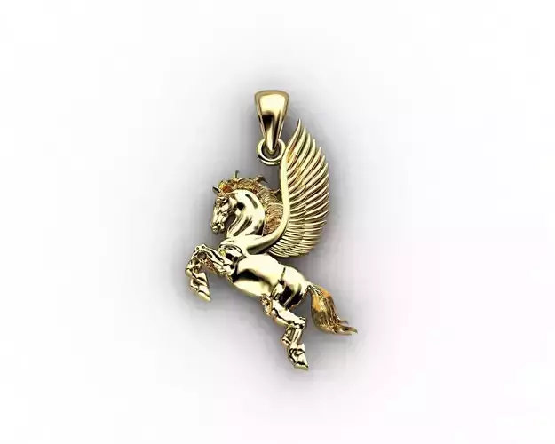 Horse Pendant Gold