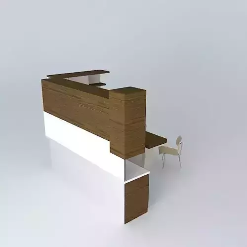 kitchen reception desk with chair and table