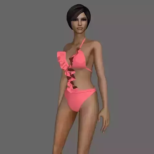 Swimsuit woman in bikini Free 3D model