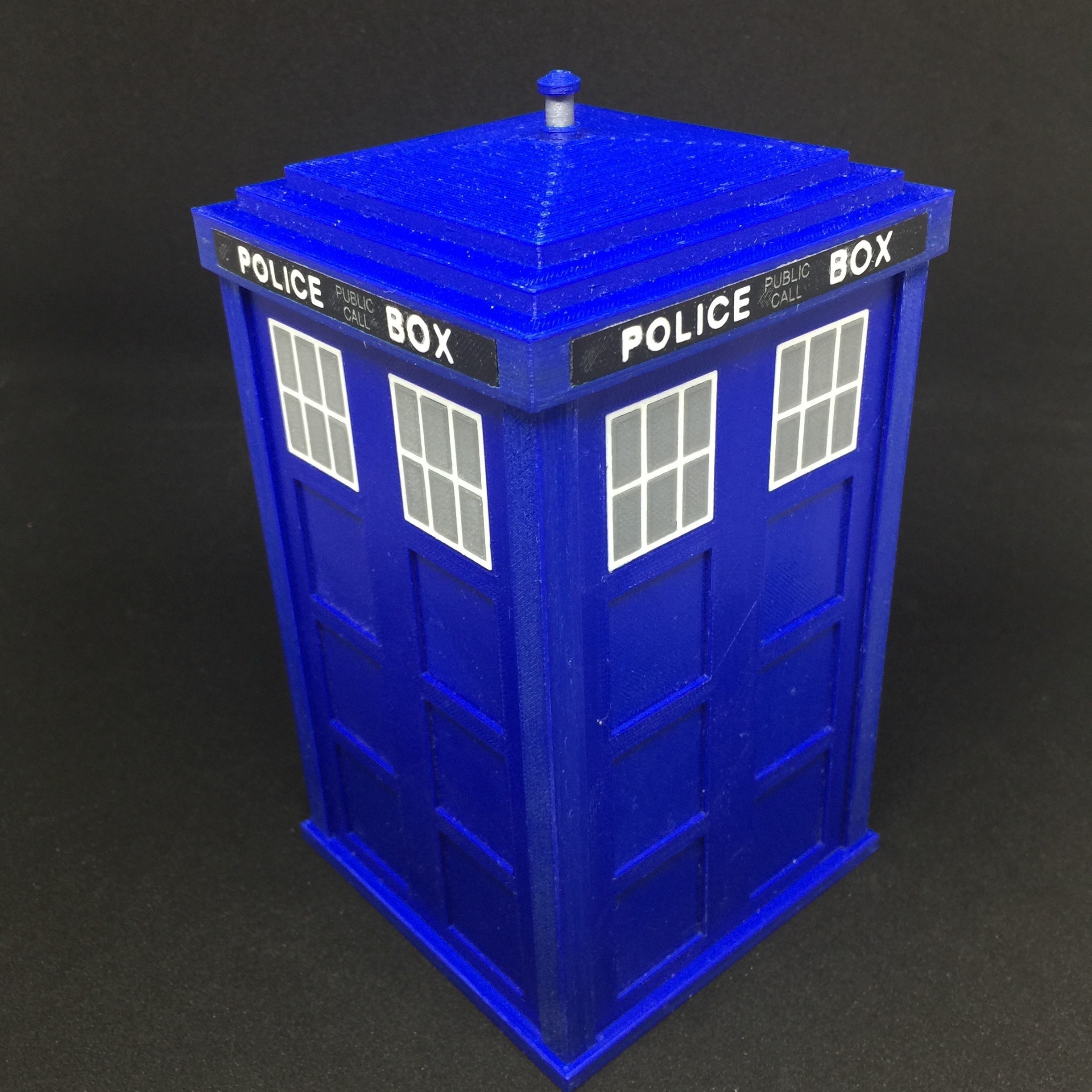 Dr Who TARDIS Storage Box 3D print model_2