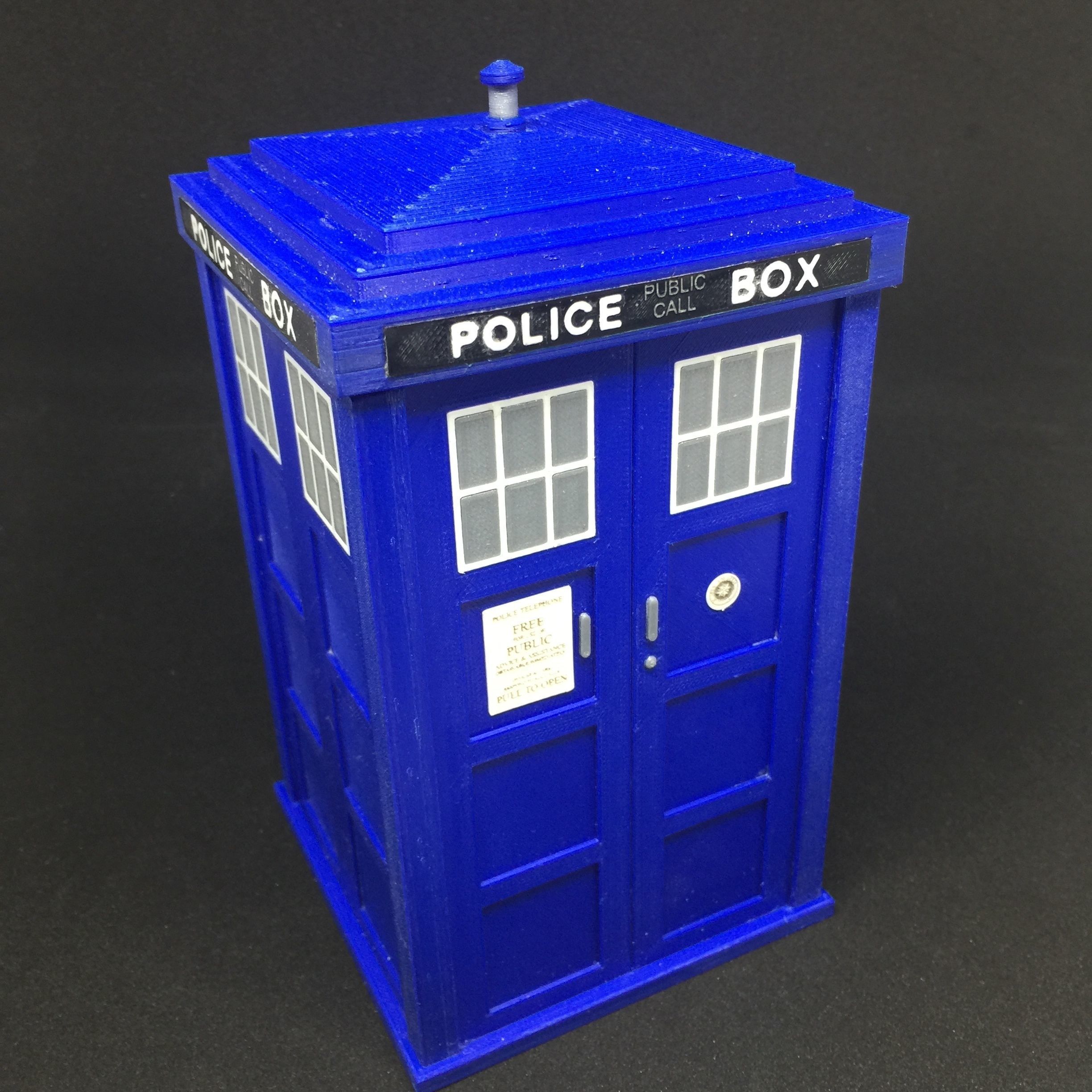Dr Who TARDIS Storage Box 3D print model_1