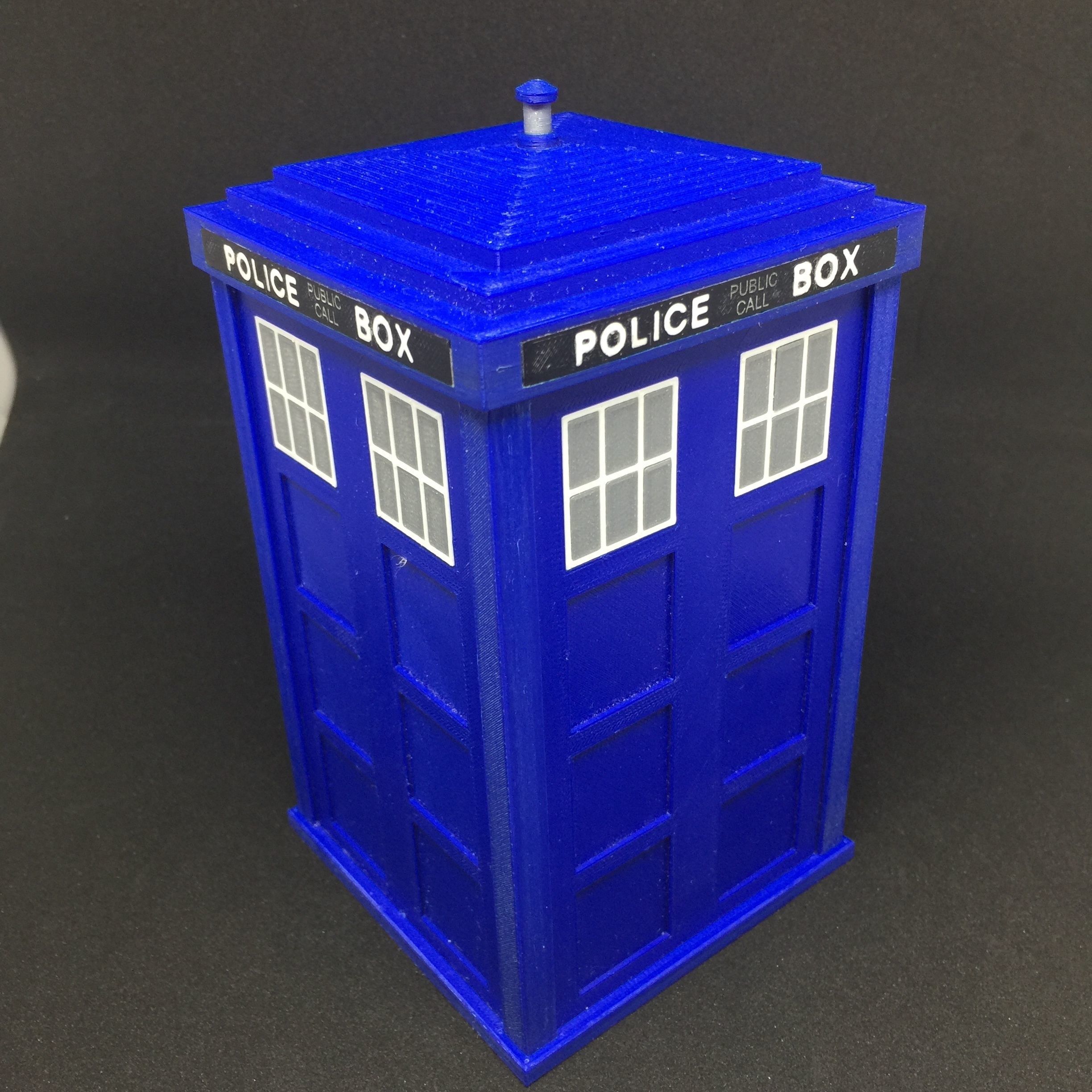 Dr Who TARDIS Storage Box 3D print model_4