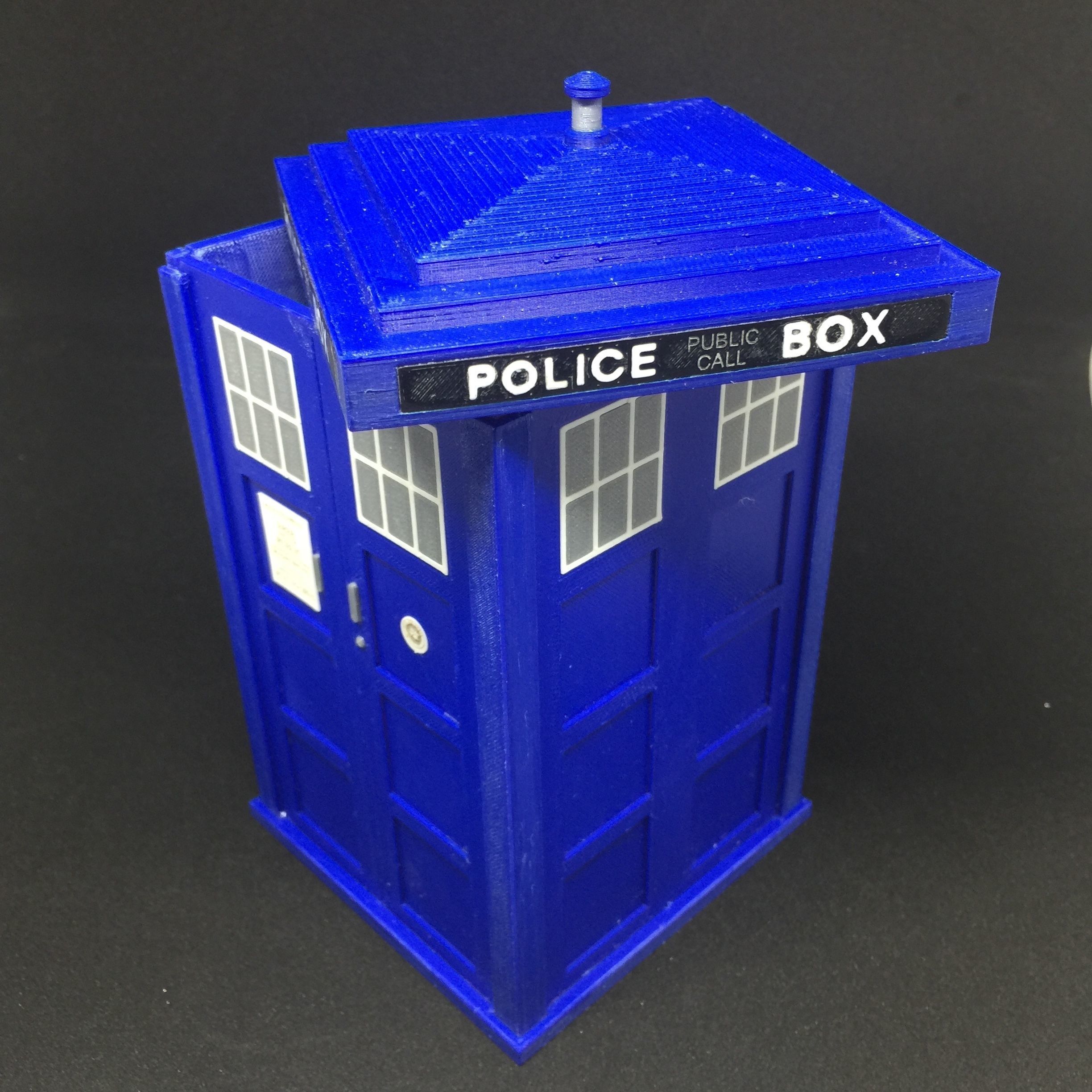Dr Who TARDIS Storage Box 3D print model_5