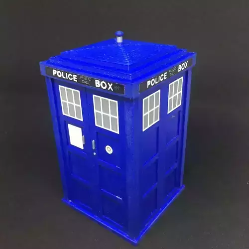 Dr Who TARDIS Storage Box 3D print model