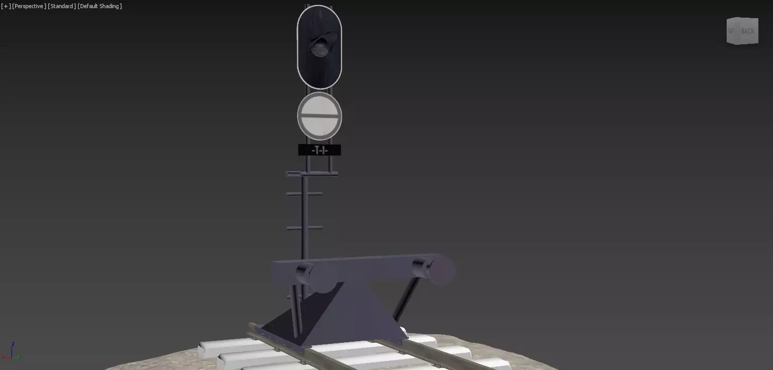 SKC - Train Bumper - 150 meter track 3D model