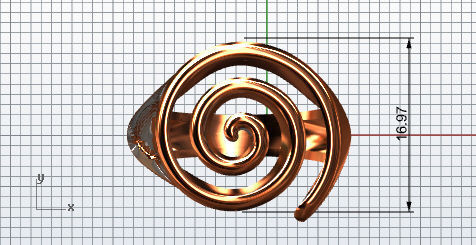 Spiral ring 3D print model_6