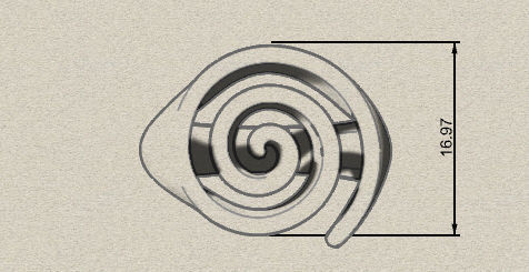 Spiral ring 3D print model_13