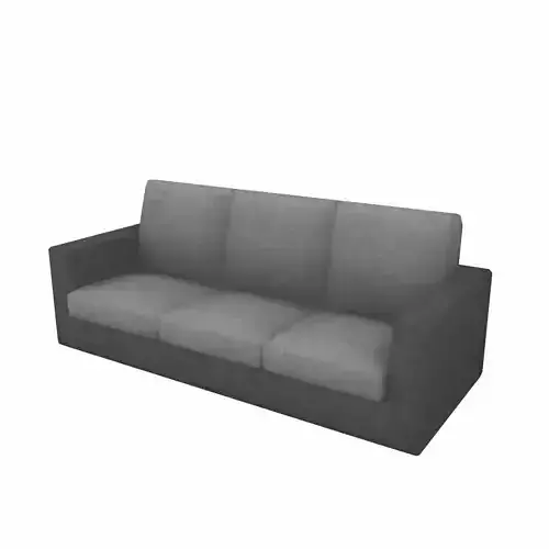 Sofa low poly couch