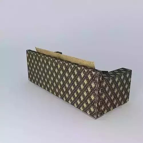 sofa with plaid pattern