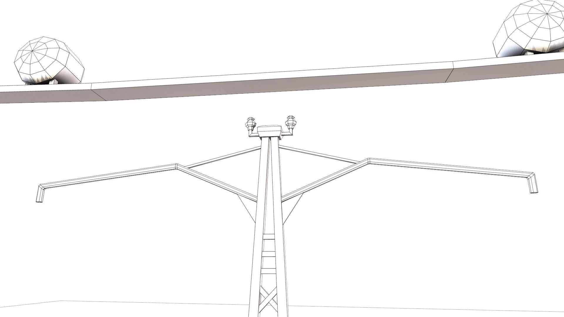 Electric pillar Low-poly 3D model_11