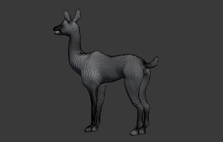 axis deer 3D model_10