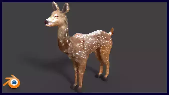 axis deer 3D model