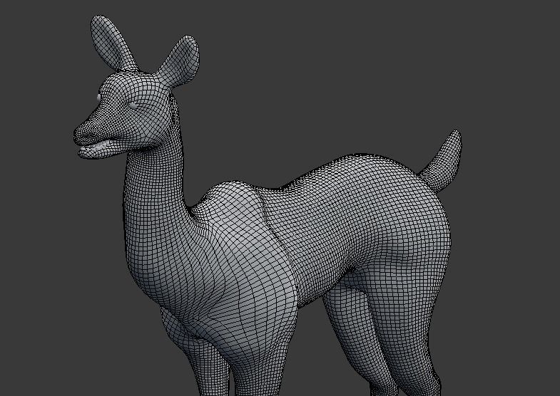 axis deer 3D model_3