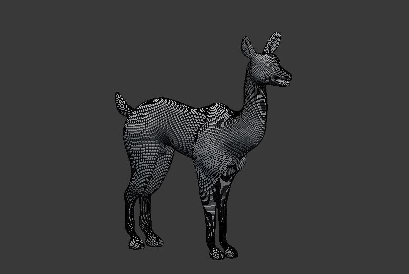 axis deer 3D model_6