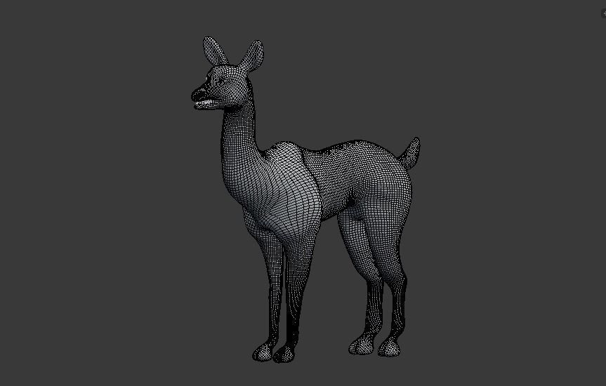 axis deer 3D model_8