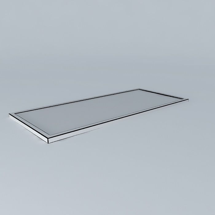 Door glass and aluminum door window and alumin Free 3D model_4