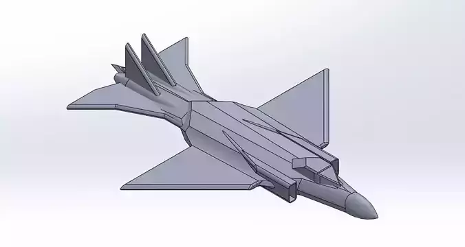 airplane fighter jet Free 3D print model