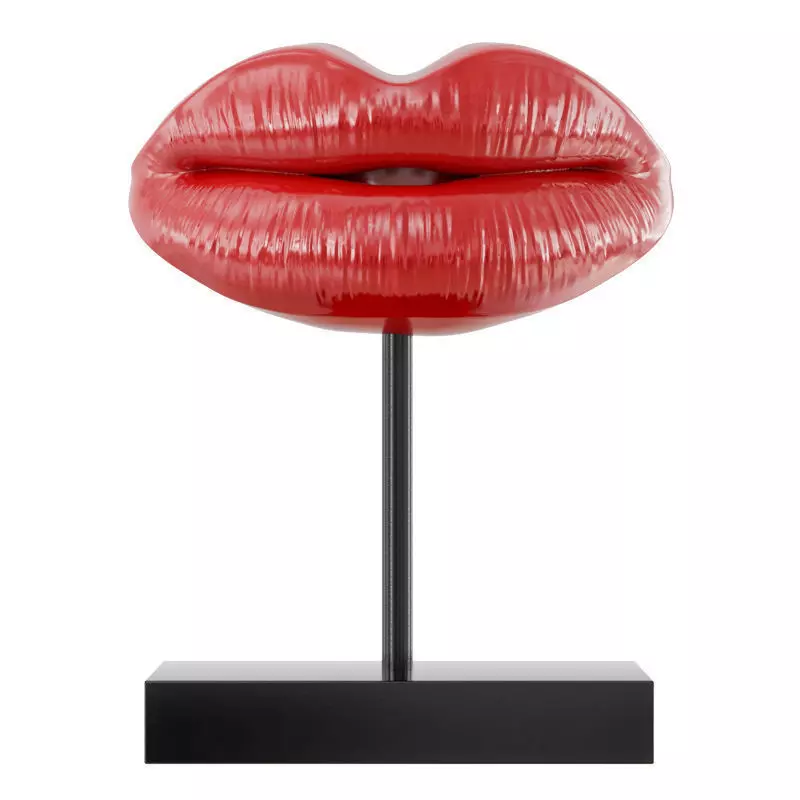 Figurine red lips 3D model_0
