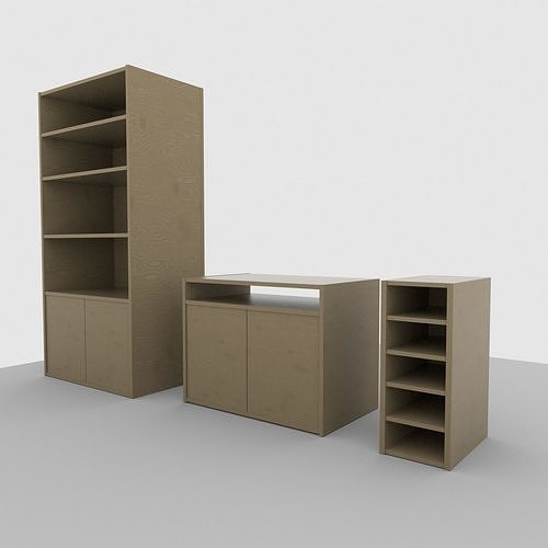 Simple Shelves Free 3D model