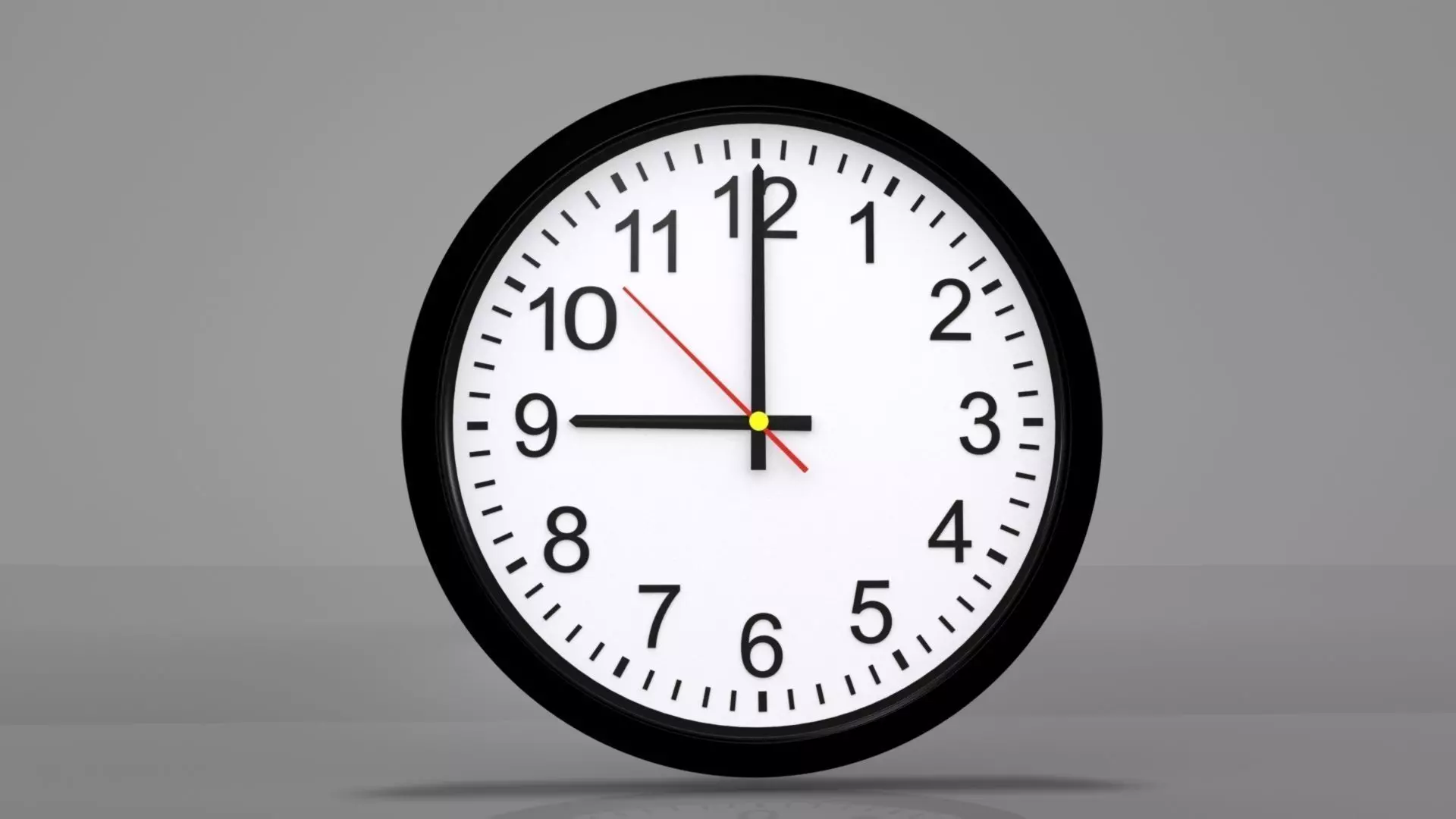 Wall clock 3D model