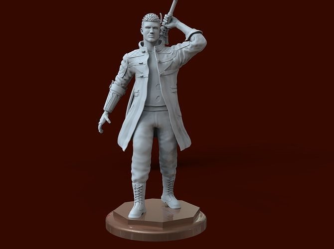 Devil May Cry character Nero 3D print model