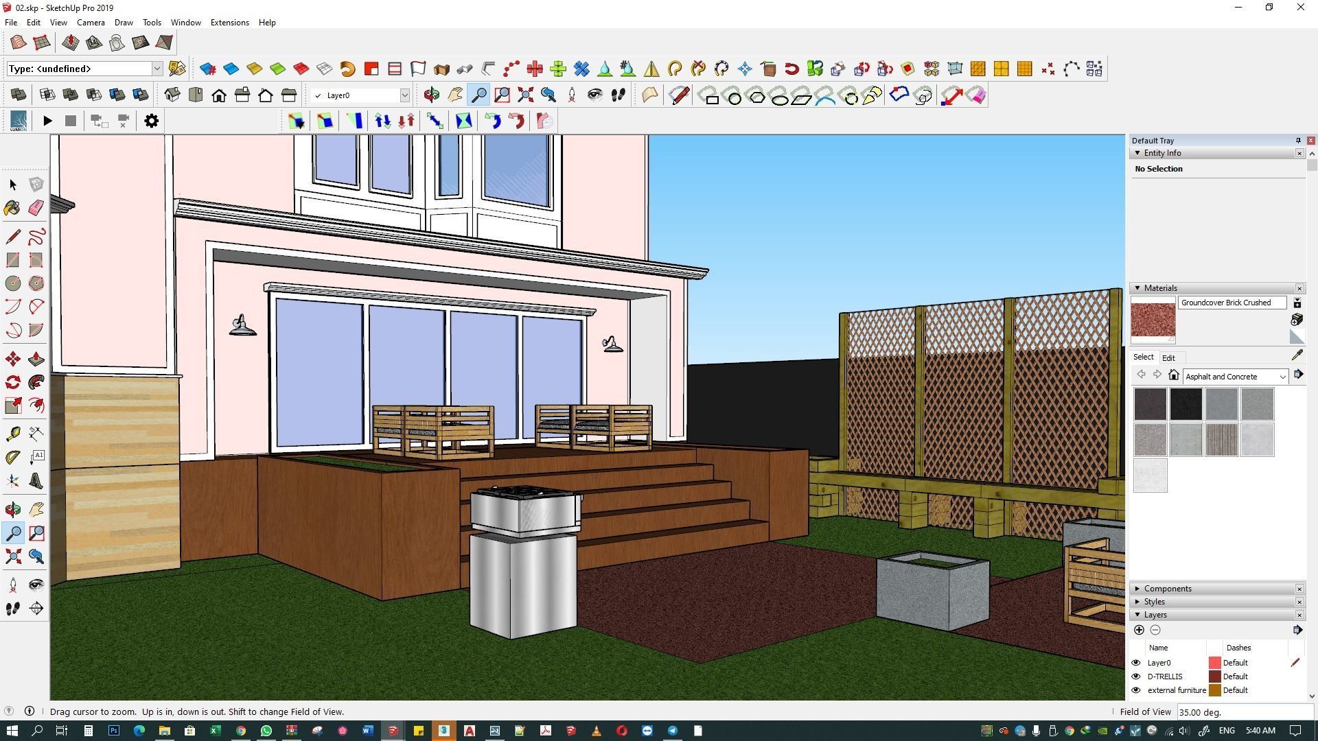 Backyard design and render in lumion 3D model_6