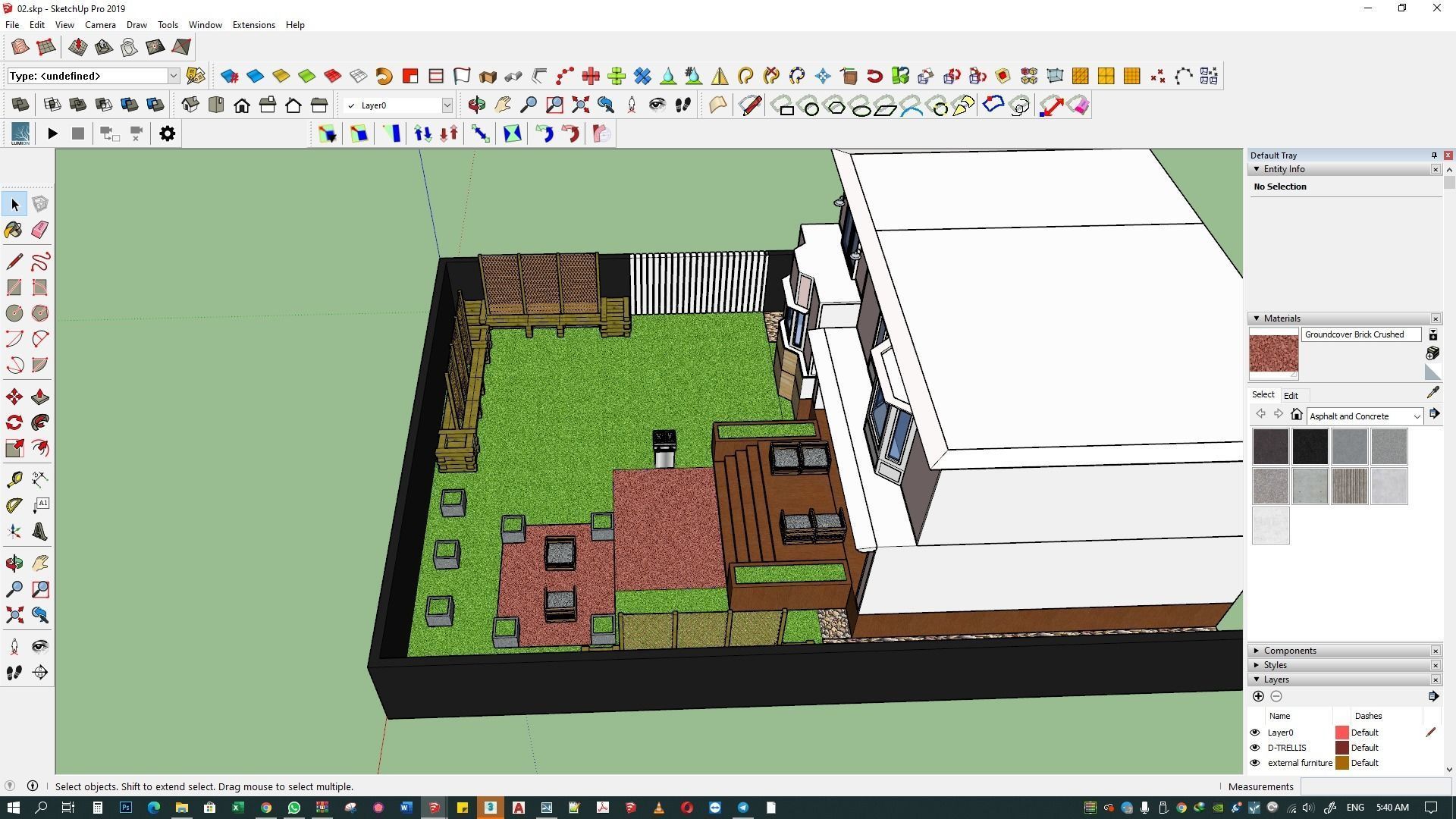 Backyard design and render in lumion 3D model_5
