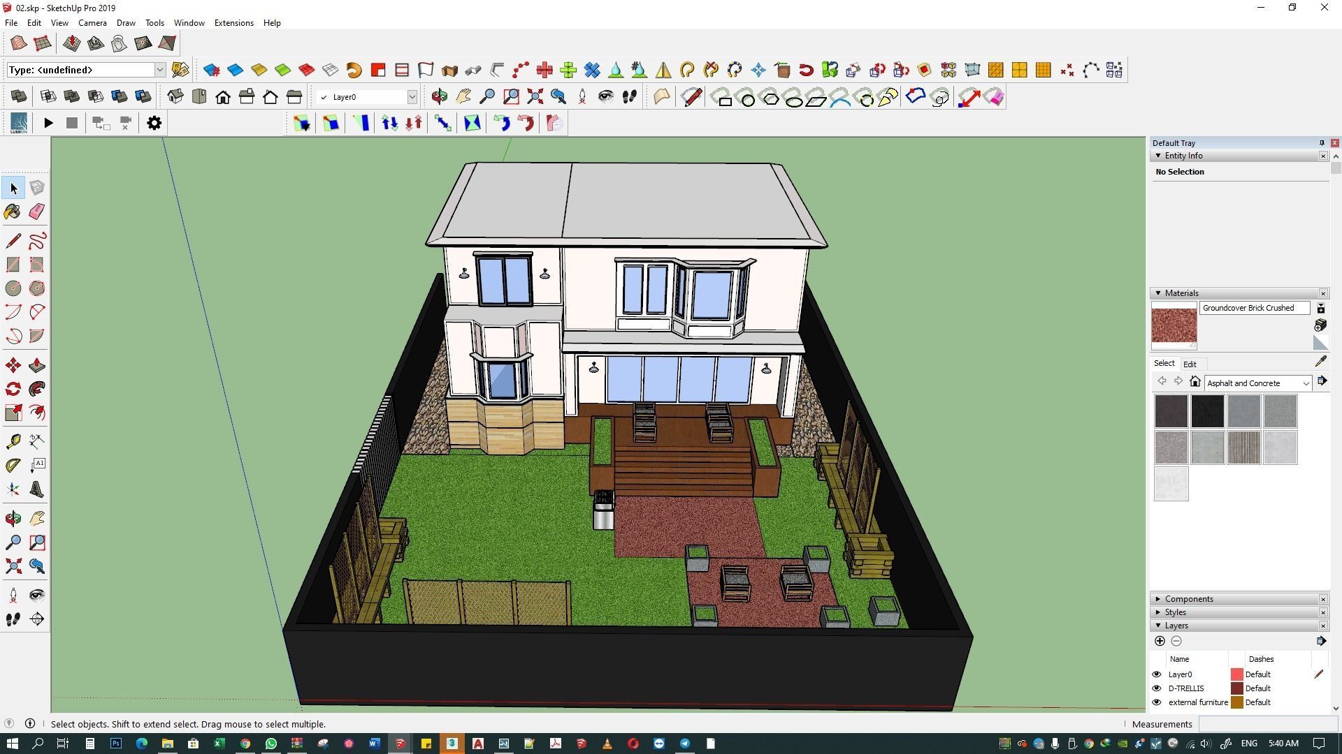 Backyard design and render in lumion 3D model_4