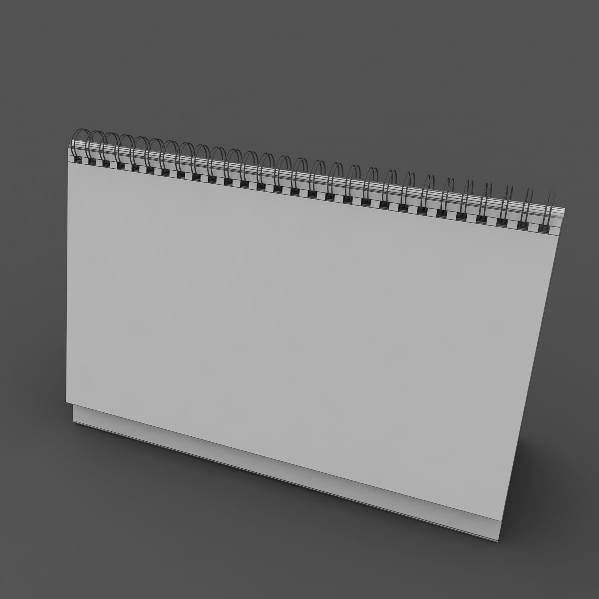 Calendar january 3D model_3