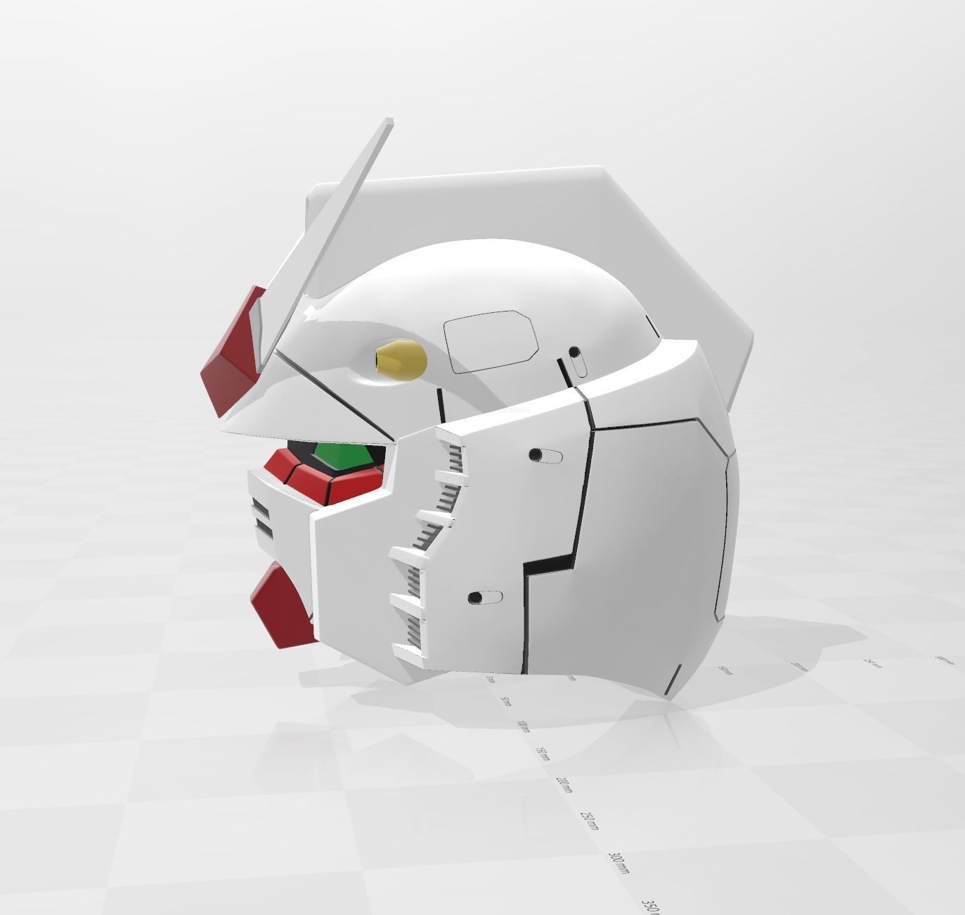 GUNDAM RX-78-2 Helmet COSPLAY 3D print model_2