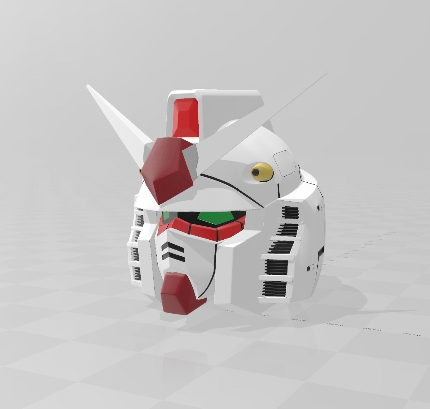 GUNDAM RX-78-2 Helmet COSPLAY 3D print model_1