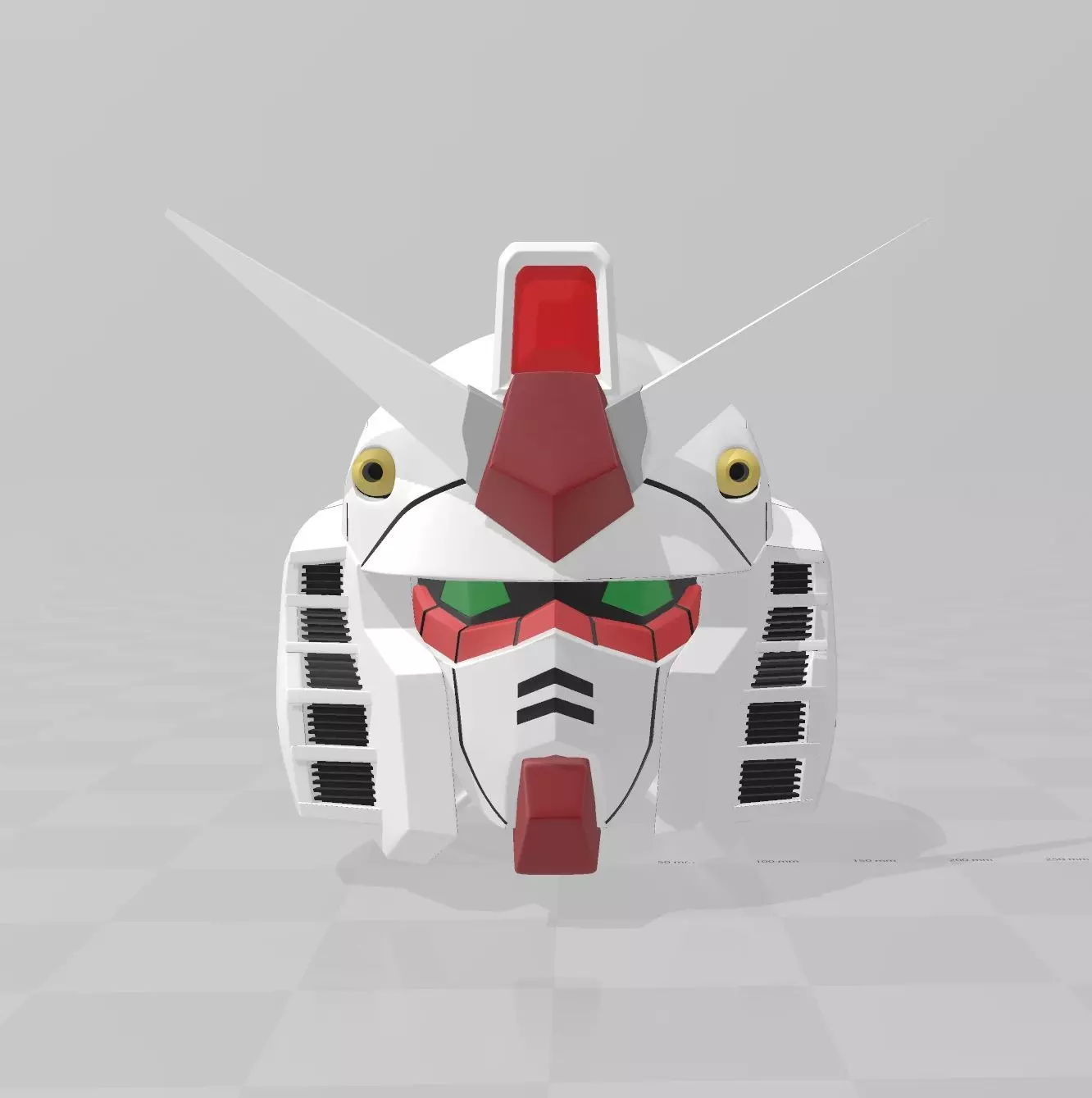 GUNDAM RX-78-2 Helmet COSPLAY 3D print model_0