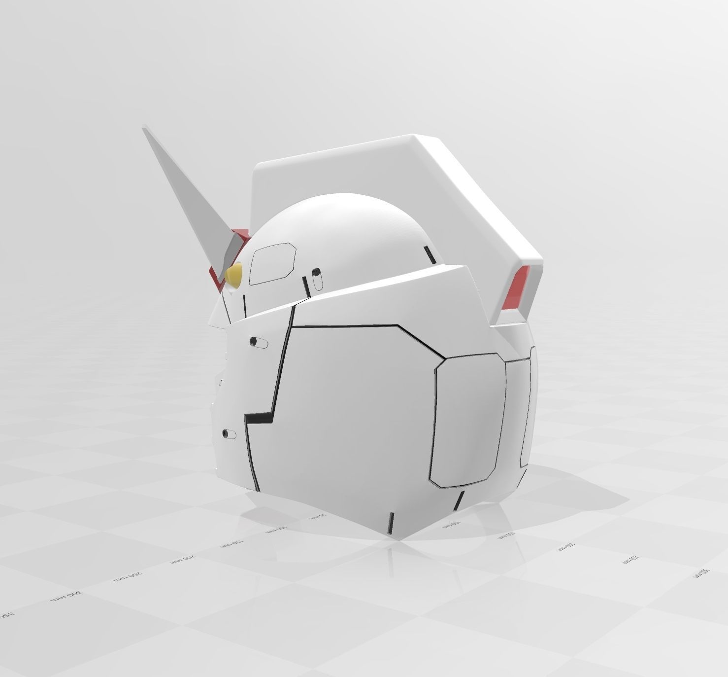 GUNDAM RX-78-2 Helmet COSPLAY 3D print model_3