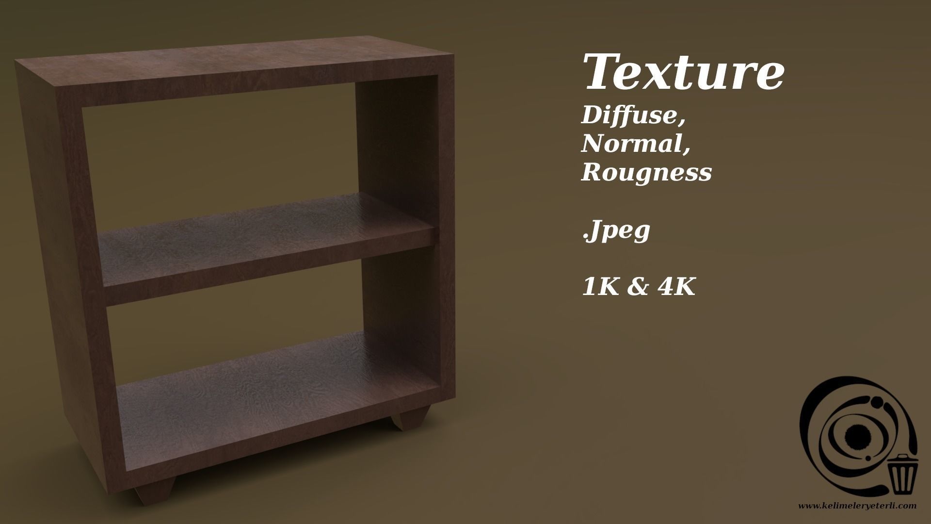 Console Table 03 Low-poly 3D model_2