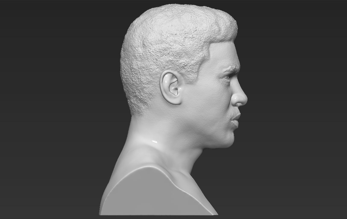 Muhammad Ali bust 3D printing ready stl obj formats 3D print model_7