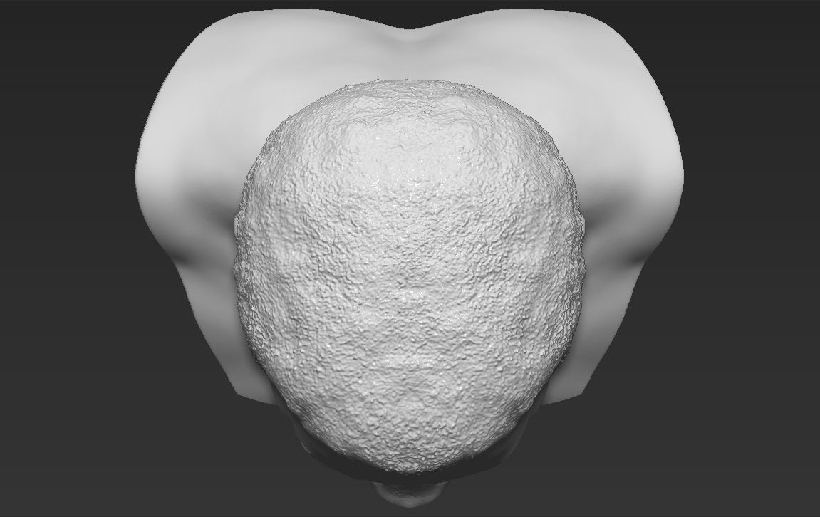 Muhammad Ali bust 3D printing ready stl obj formats 3D print model_14