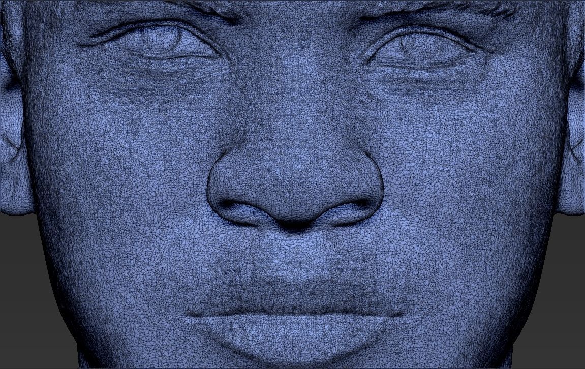 Muhammad Ali bust 3D printing ready stl obj formats 3D print model_23