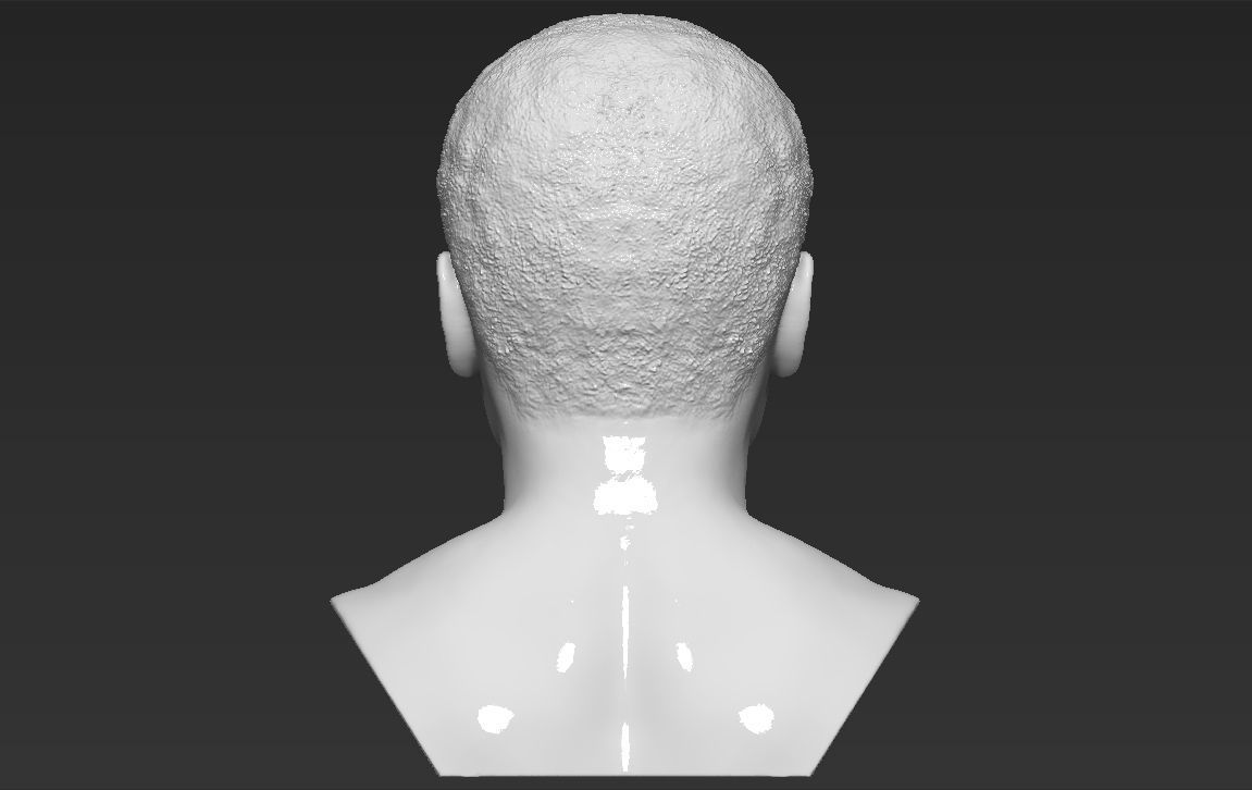 Muhammad Ali bust 3D printing ready stl obj formats 3D print model_5