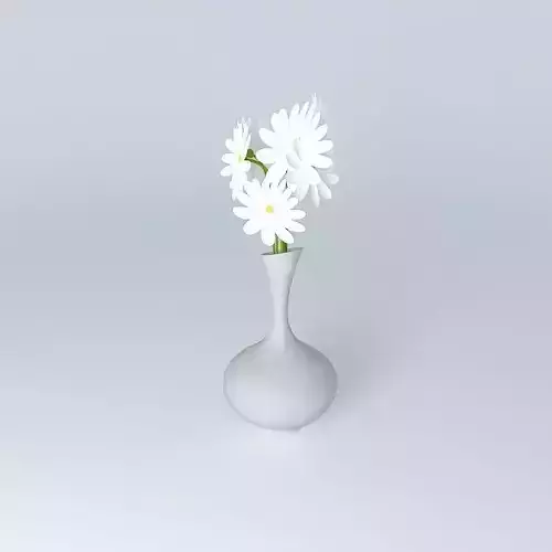 vase with flowers decoration