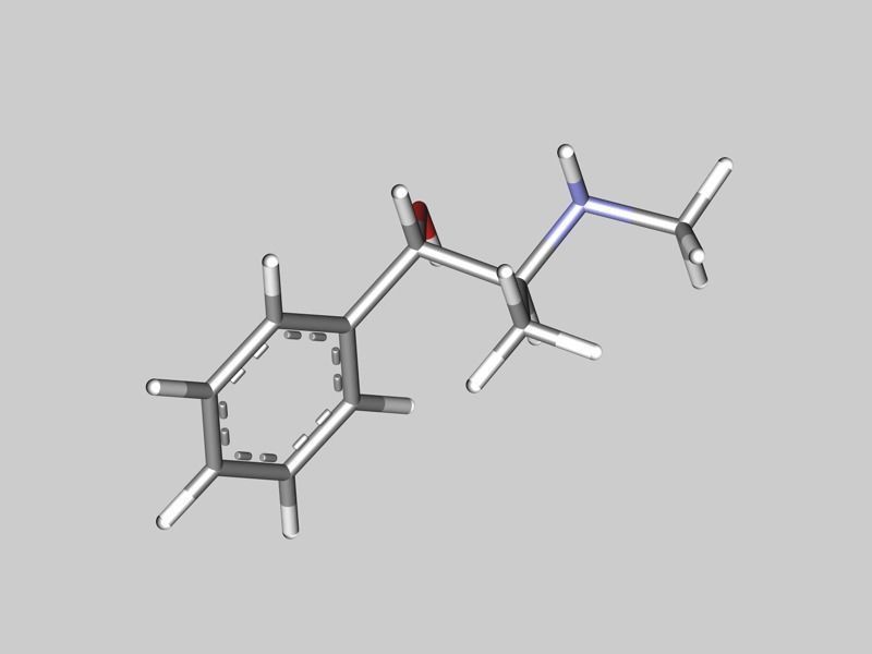 Pseudoephadrine molecule 3D model_6
