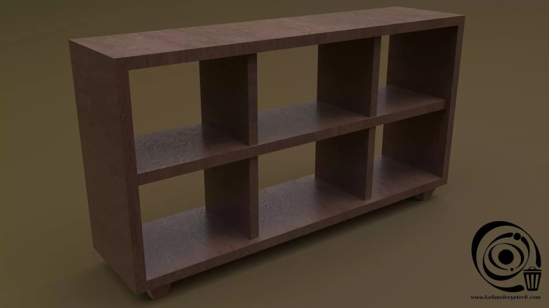 Console Table 02 Low-poly 3D model_0
