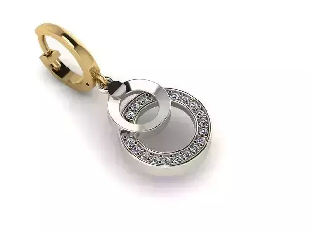 Jewelry earring with claps  