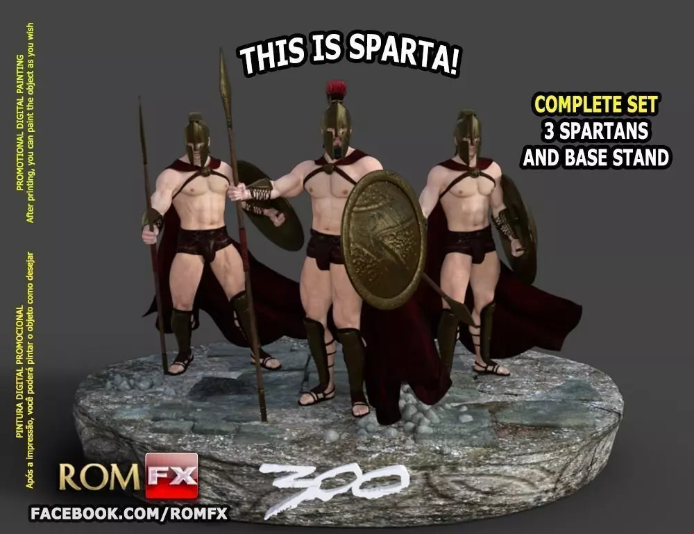 300 from Sparta - Complete full kit printable - Must get this 3D print model