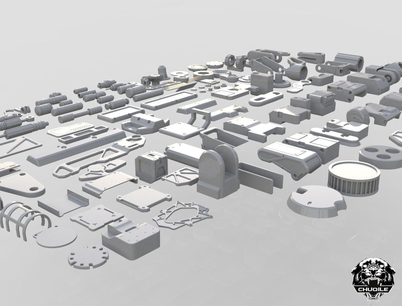 Industrial Kitbash Collection 3D model_4