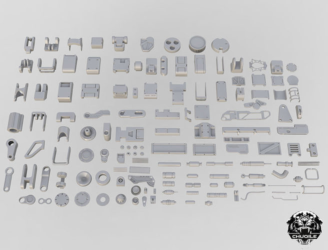 Industrial Kitbash Collection 3D model