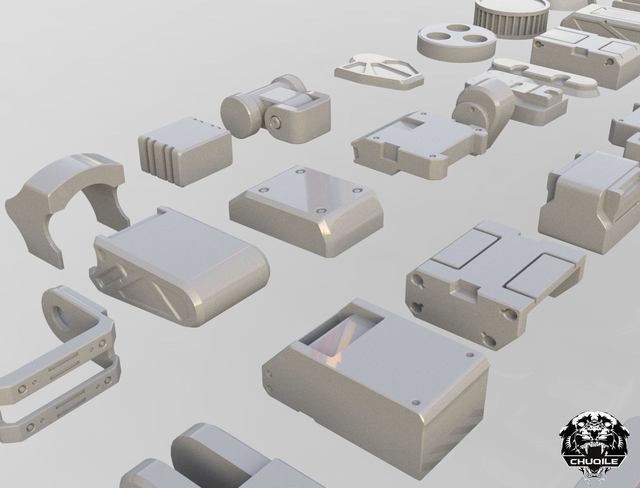 Industrial Kitbash Collection 3D model_11